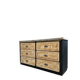 Old workshop furniture with 6 drawers.