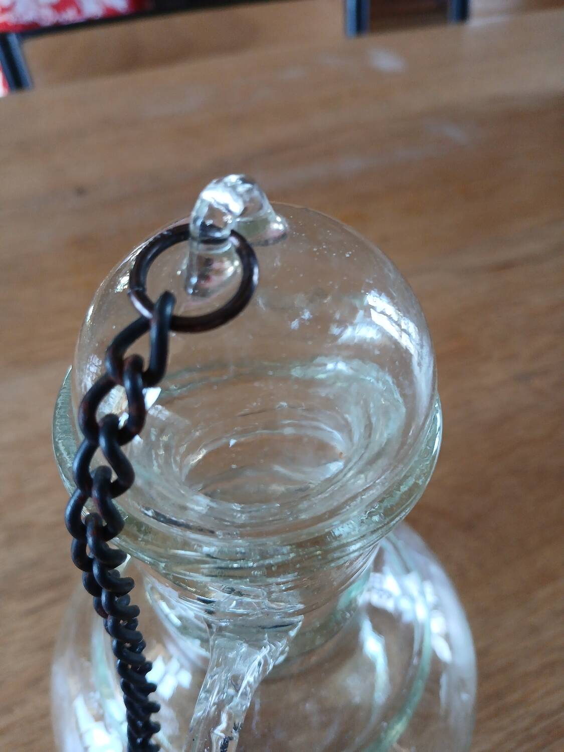 Antique glass bottle/carafe