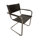 Armchair chrome tubes and leather