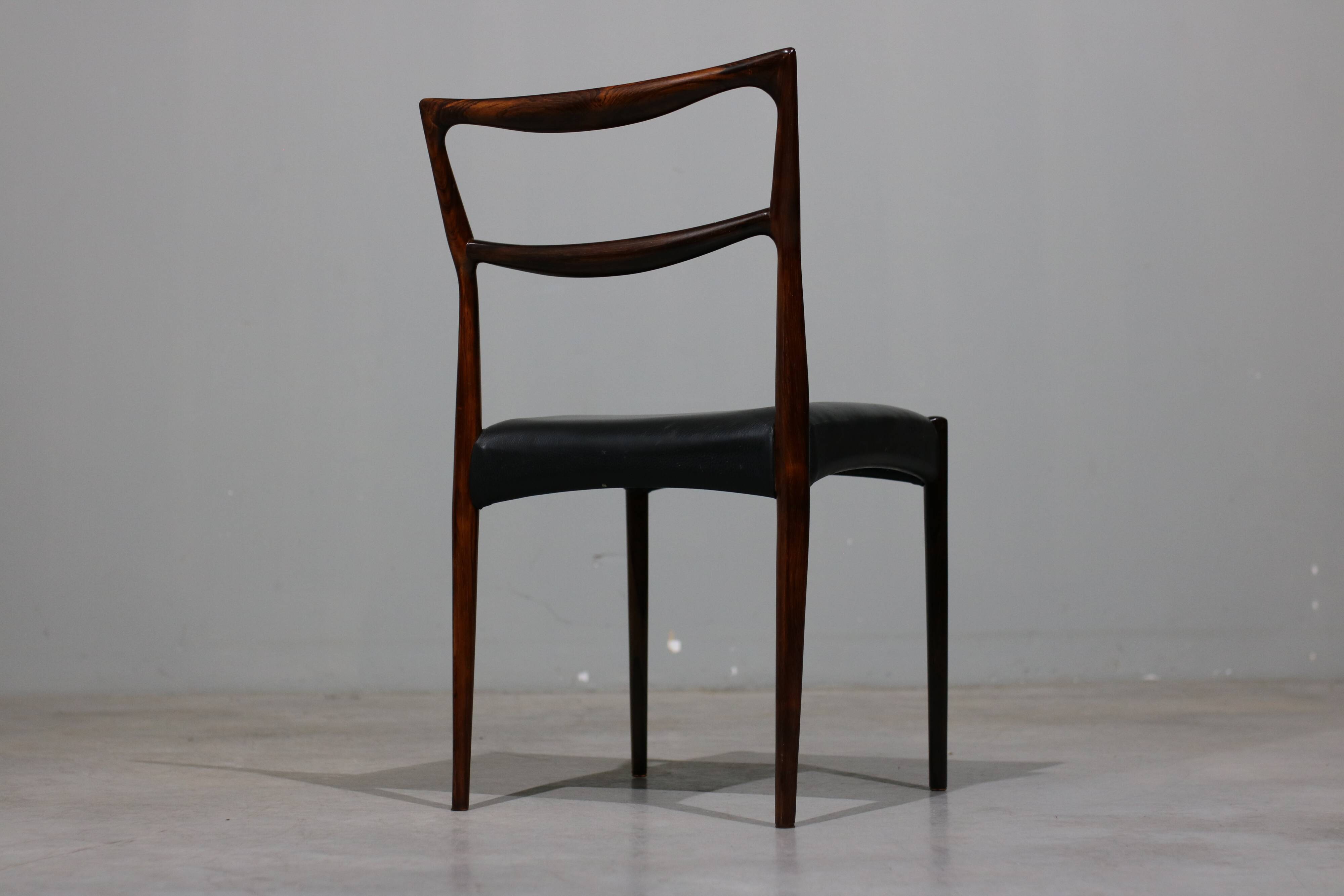 Rosewood Dining Chairs by H.W.Klein for Bramin, set of 6
