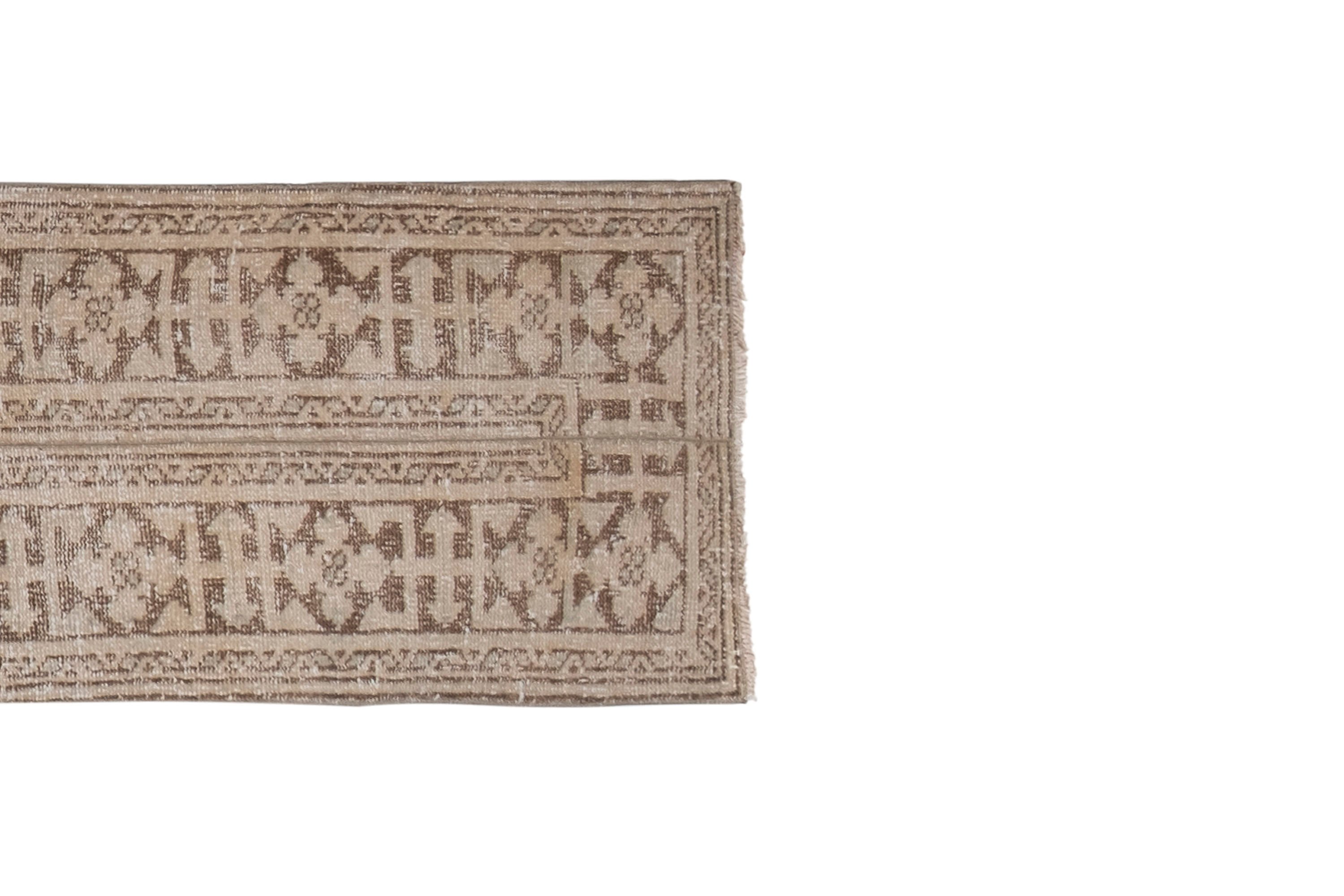 1970s vintage southwestern style turkish oushak flatweave rug 1'10" x 12'3"