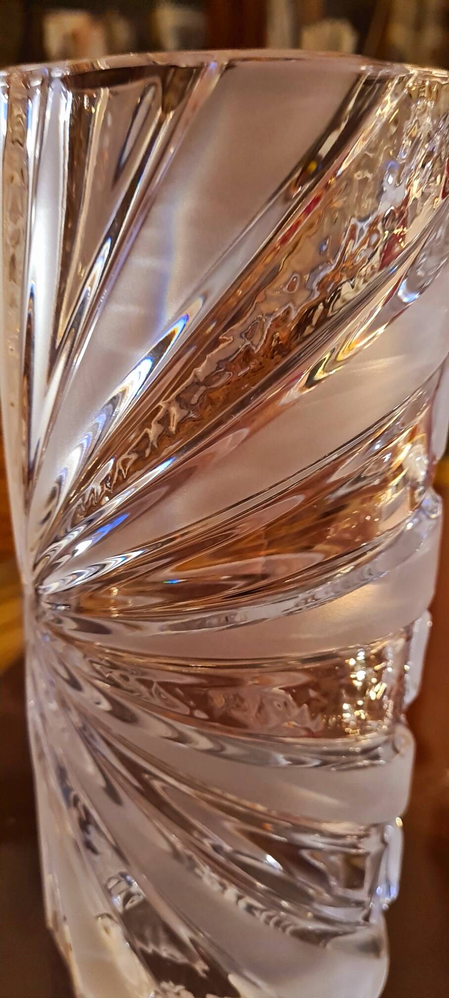 Baccarat stamped vase