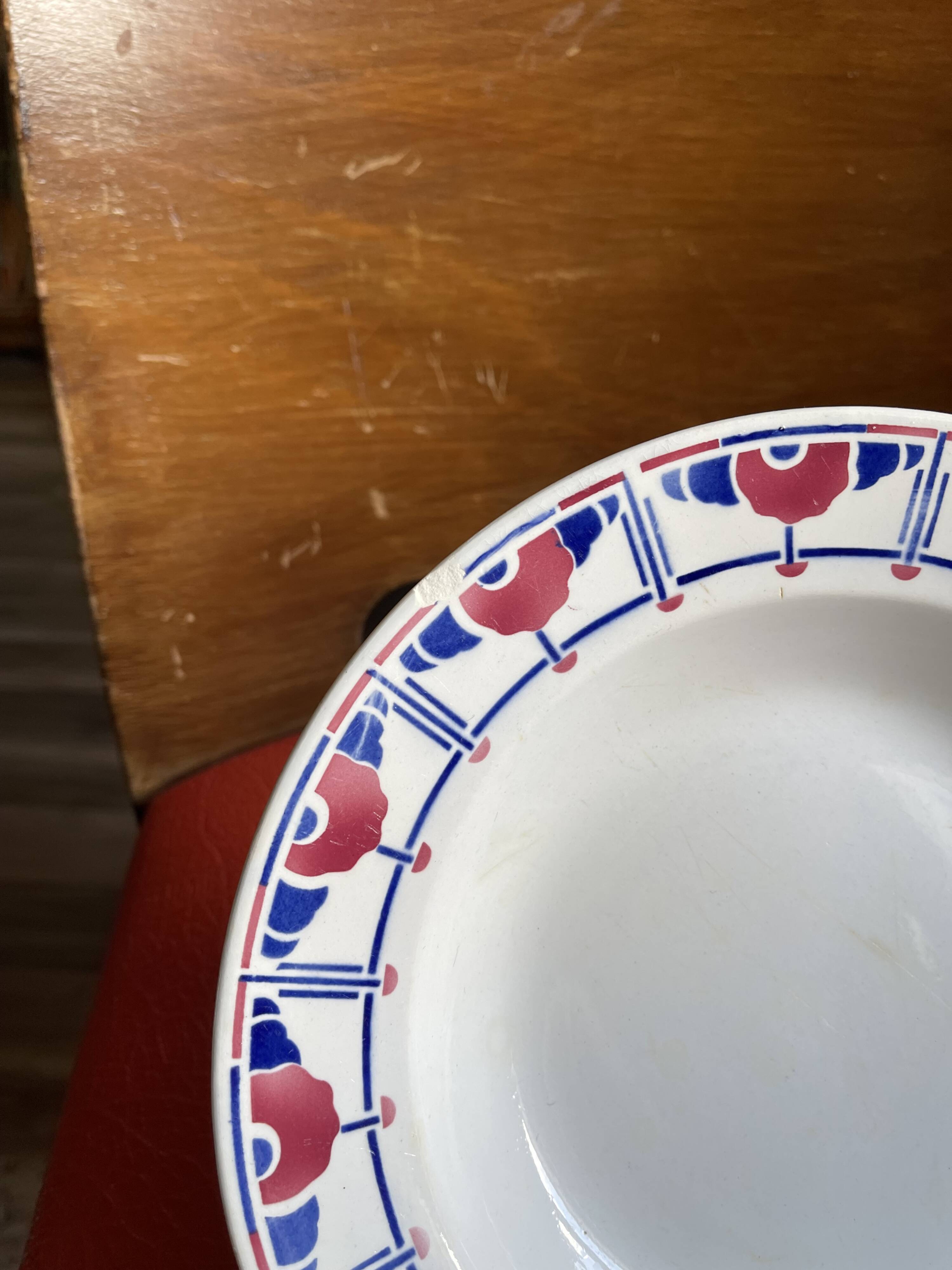Antique deep plates Digoin