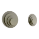 Pair of vintage geometric wall lights, white lacquered metal, Germany 1980s