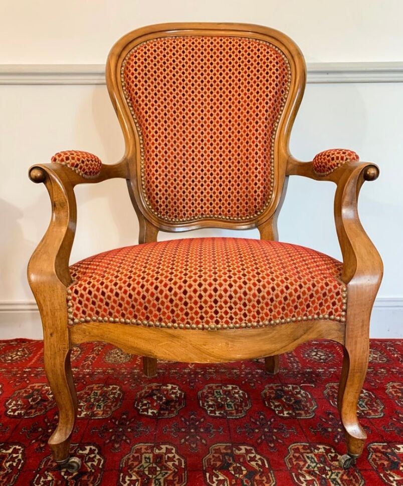 Louis XV Style Cabriolet armchair, circa 1850
