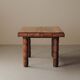 Modernist table in oak and walnut, France, Art Deco, circa 1940.