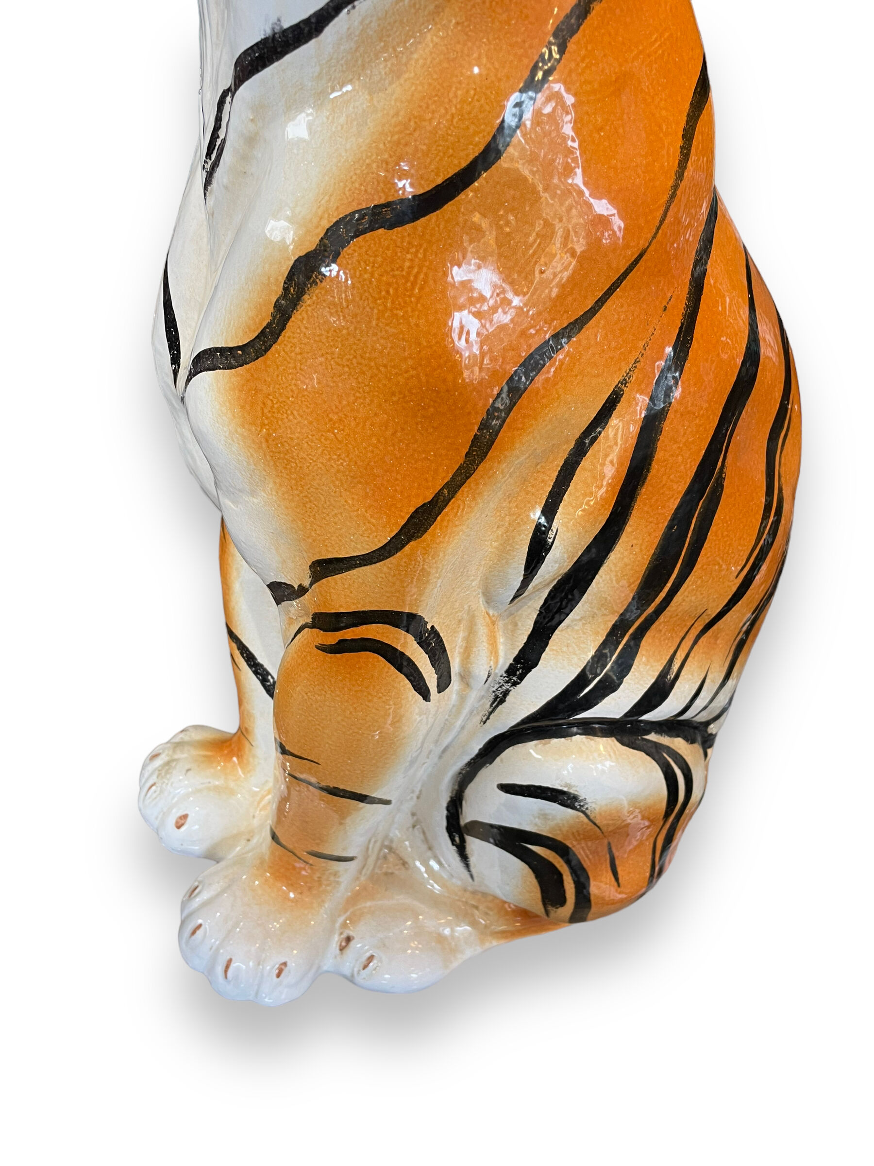 Tigre en céramique italienne Céramique faite au Nord de l