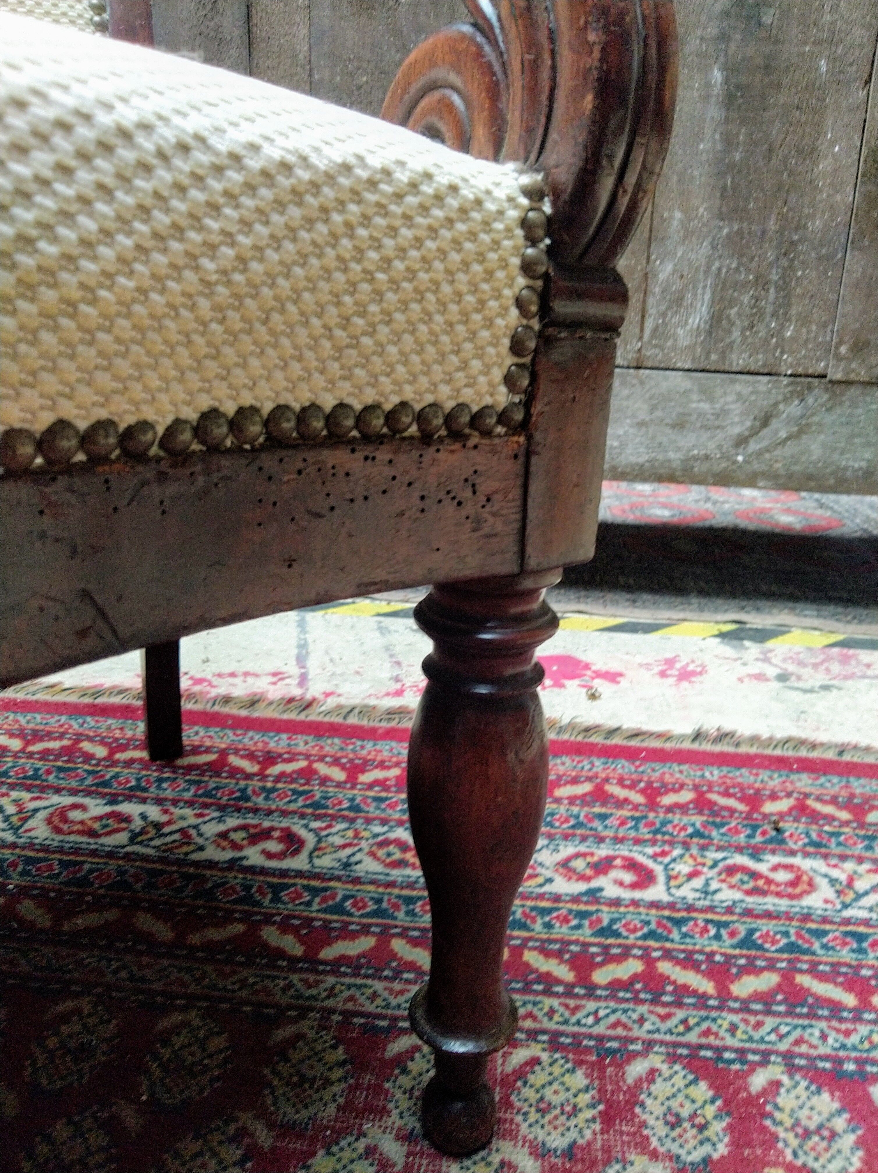 Paire de fauteuils en acajou d'époque Restauration estampillés Guinard