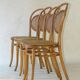Set of 4 cannes chairs Thonet No.15 around 1895 finish "medium oak"