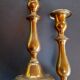 Pair of bronze candle holders old