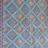 Berber carpet handmade multicolored wool 146 x 260 cm