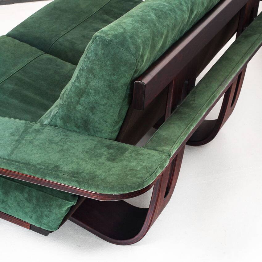 Vintage 2-3 seater sofa in alcantara. Åke Fribyter for Nelo Möbel. Sweden.