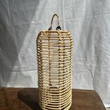 Small lantern-shaped rattan suspension H35 D15