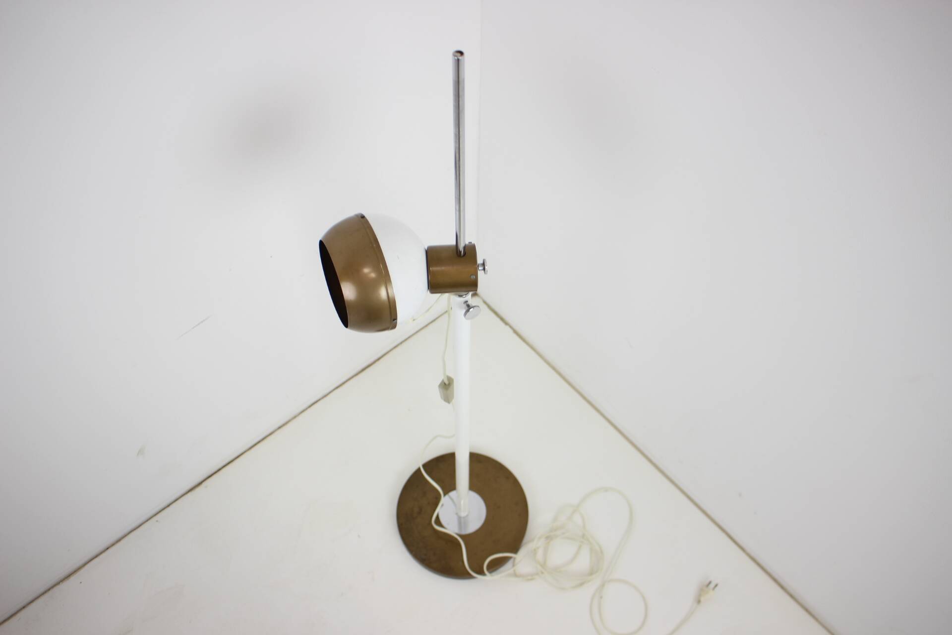 Adjustable Vintage Magnetic Floor Lamp by Drukov, 1970's, Brno, Czechoslovakia