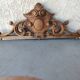 old wooden pediment