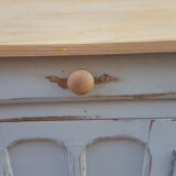 Parisian buffet patina blue grey