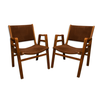 Paire de fauteuils par František Jirák, Tchécoslovaquie
