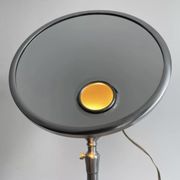 Vintage chrome Brot mirror, magnifying and illuminating, on adjustable stand, France 1960
