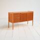 Buffet scandinave en teck avec bureau escamotable, années 1960