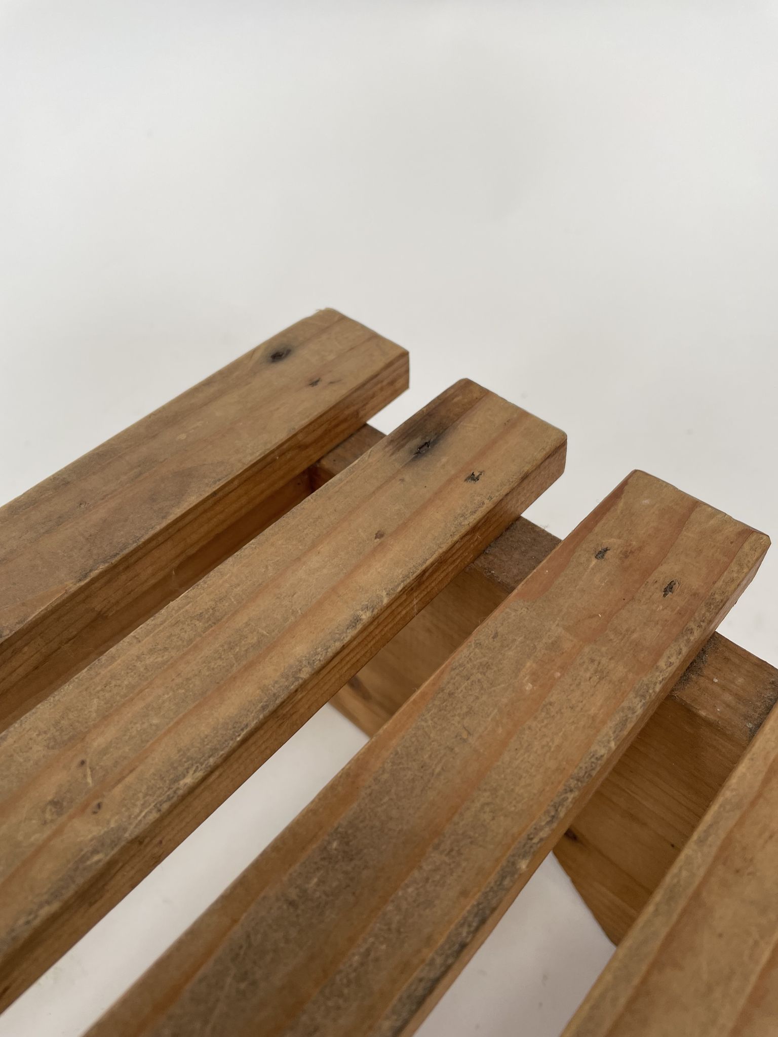 Vintage brutalist footstool minimalist design