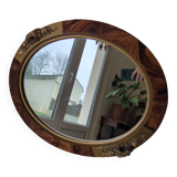 Miroir ovale art déco des années 30