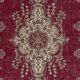 One-of-a-kind Vintage Turkish Red Area Rug. Hand-knotted Wool Carpet with Medallion Design