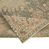 Handmade Vintage Decorative Large Area Beige Rug  236x333cm