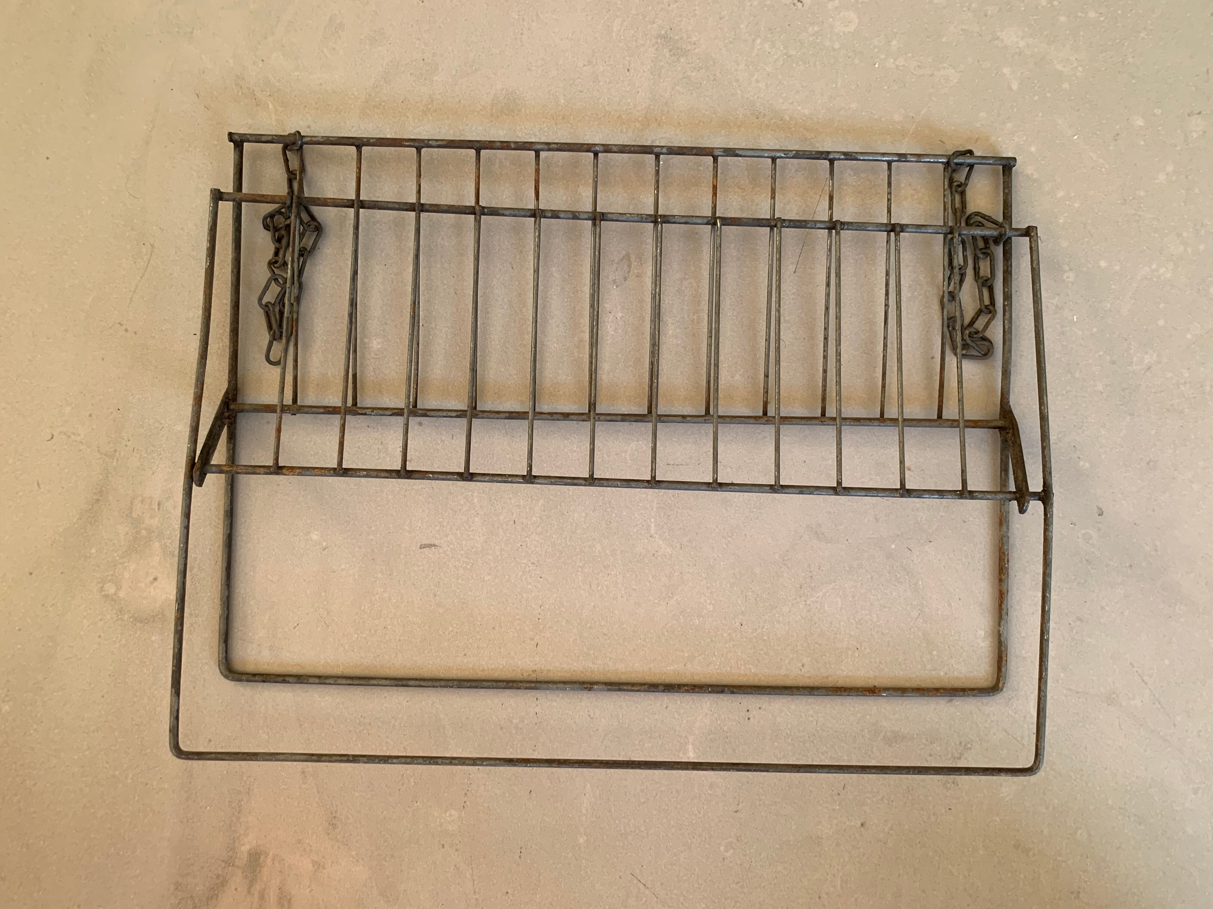 Old metal drainer