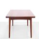 Vintage teak rectangular extendable dining table
