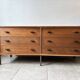 Vintage Scandinavian teak sideboard – 6 drawers – 1960s