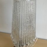 Vintage teak and glass lamp from the 50s