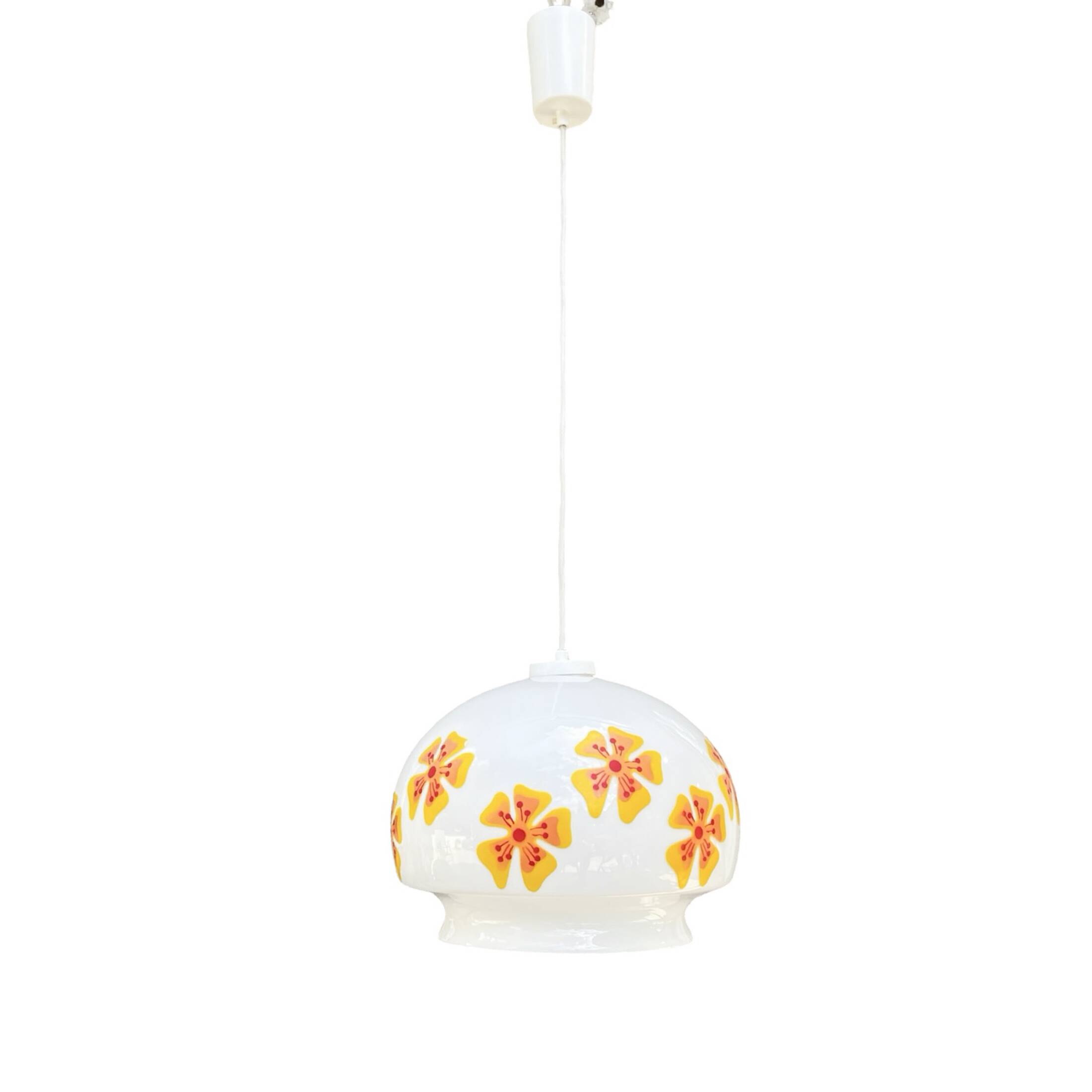 Hanging lamp, VEB Beleuchtungsglaskombinat Görlitz, Germany, 1970s