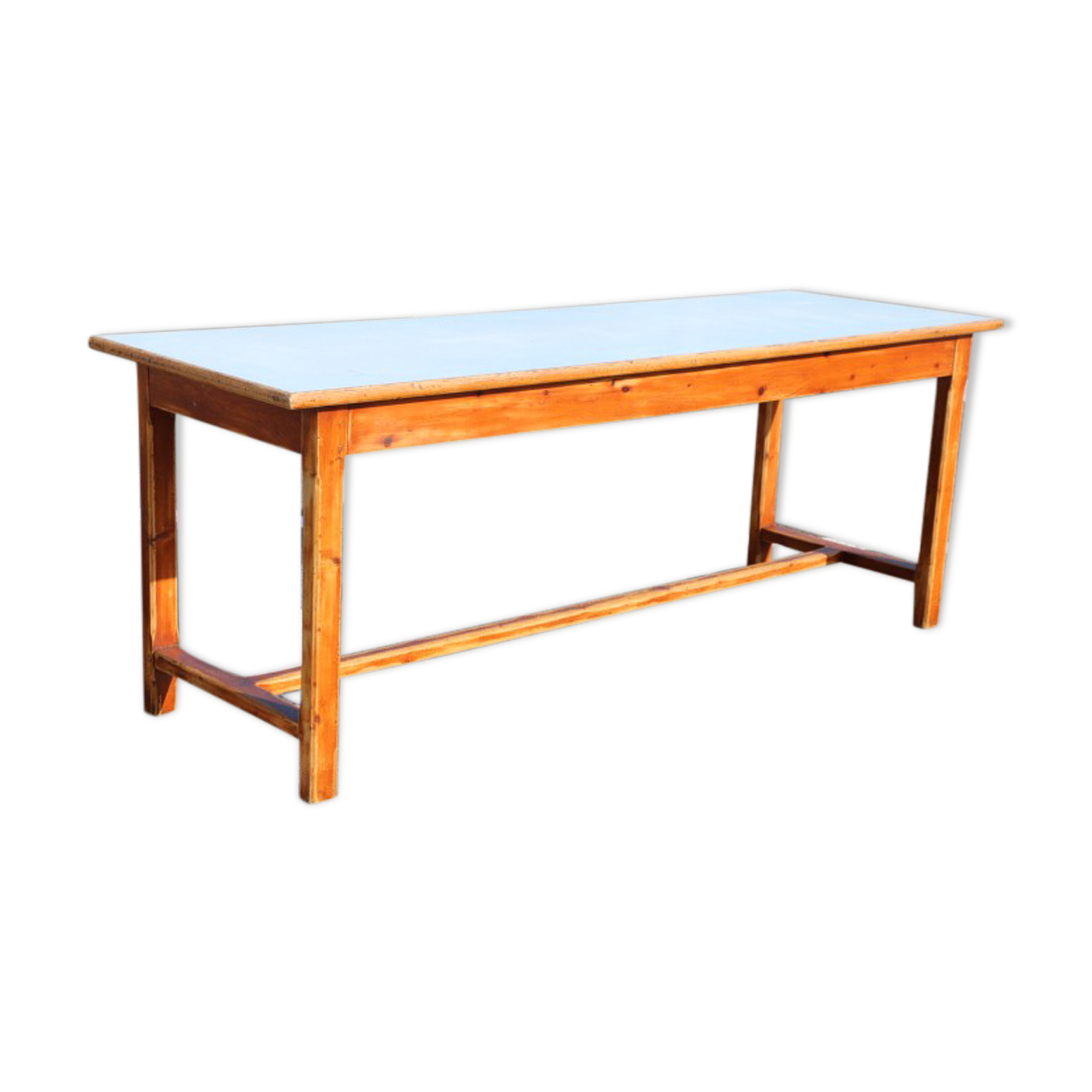 Table blue formica 10 people