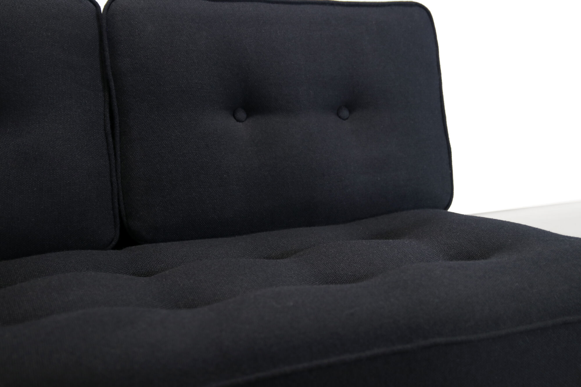 Artifort C671 sofa by Kho Liang Ie in black wool