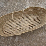 Vintage wicker couffin for doll