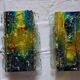 Pair of raak glass appliques, Willem Van Oyen, Chartres model