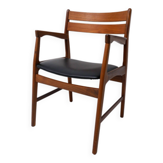 Danish teak office chair, 1960s