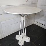 Table de jardin en fer et pied en fonte