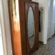 Wardrobe with beveled mirror