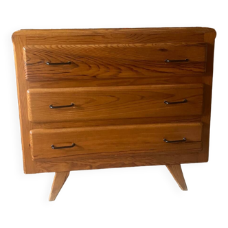 3-drawer pine chest of drawers from the 1959s
