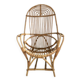Vintage rattan armchair