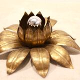 Brass flower ceiling light