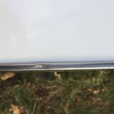 White vintage formica table 60s