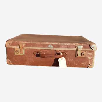 Old brown suitcase 66 cm wide