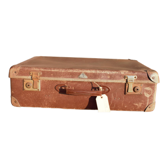 Vielle valise brune 66 cm large