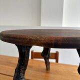 Brutalist wooden coffee table