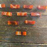 Set of 10 Vintage Agathe Table Knife Holders #D467