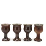 Stoneware coffee cups from Dalloun, La Borne, 1970s
