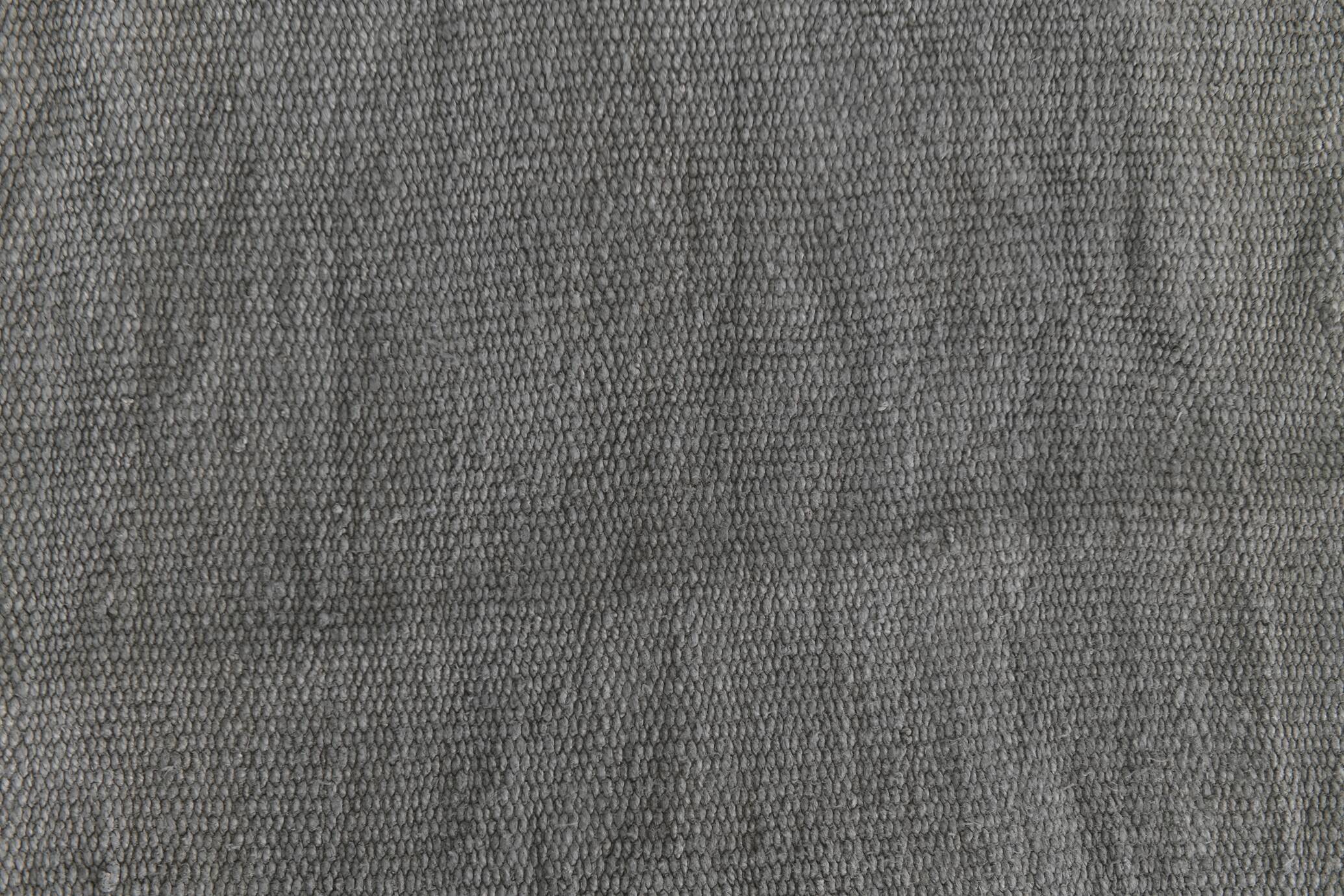 Light Gray Handmade Vintage Kilim Runner Rug, 62x192 Cm