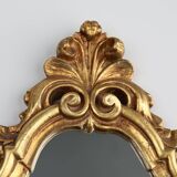 French Louis XV style shell mirror in wood and plaster, France